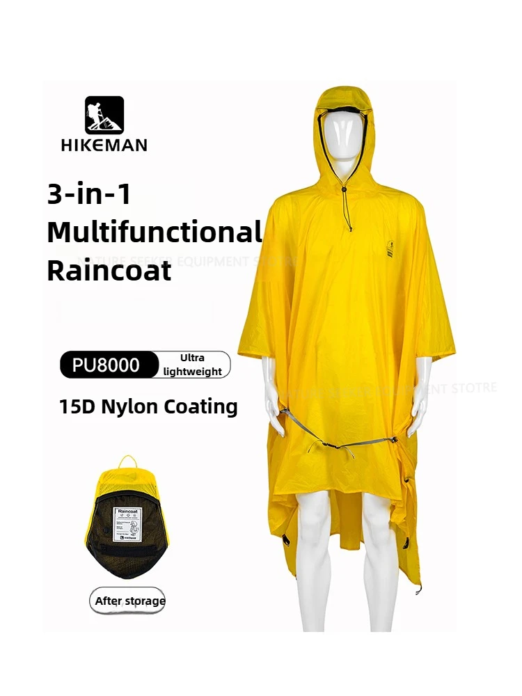 Fire Starting Kit - 15D/210T Impermeabile Impermeabile Poncho Della Pioggia